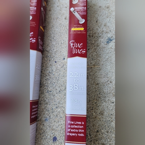 Fine Lines Bundle 2 New Magnetic Drapery Rod - Picture 4 of 5